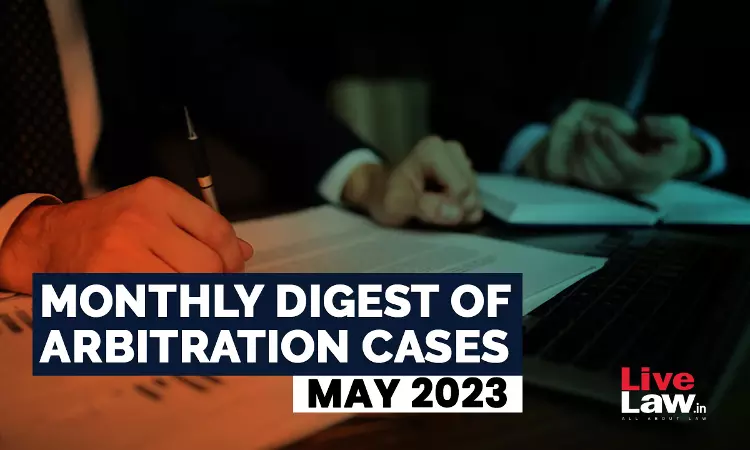 monthly digest, arbitration cases, 2023