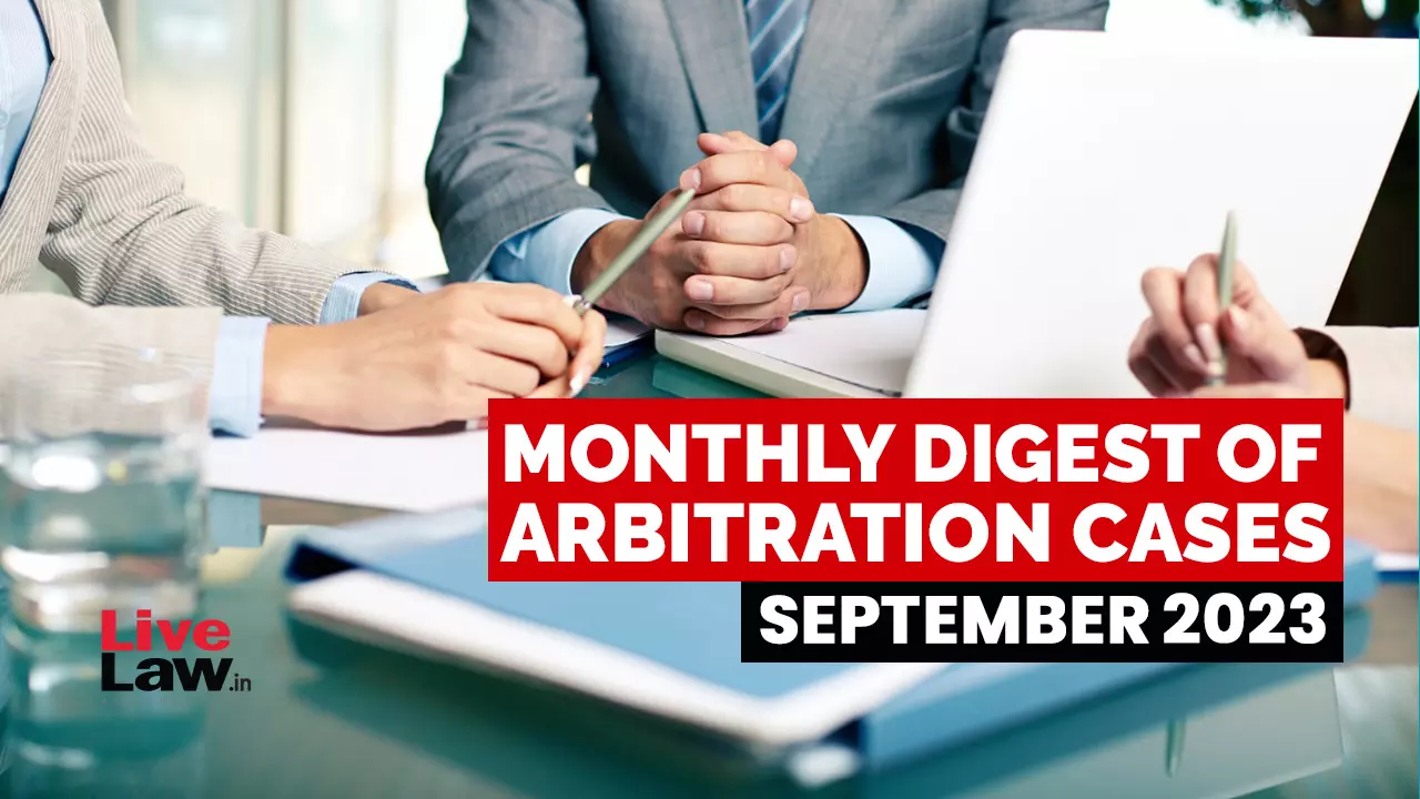 Arbitration Monthly Round-Up: September 2023