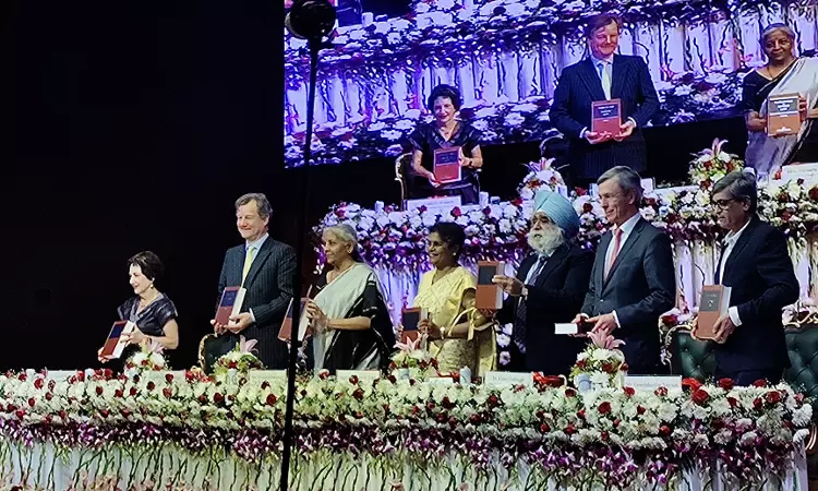 Justice Prathiba M Singhs Book On Patent Law Launched By Union Finance Minister Nirmala Sitharaman