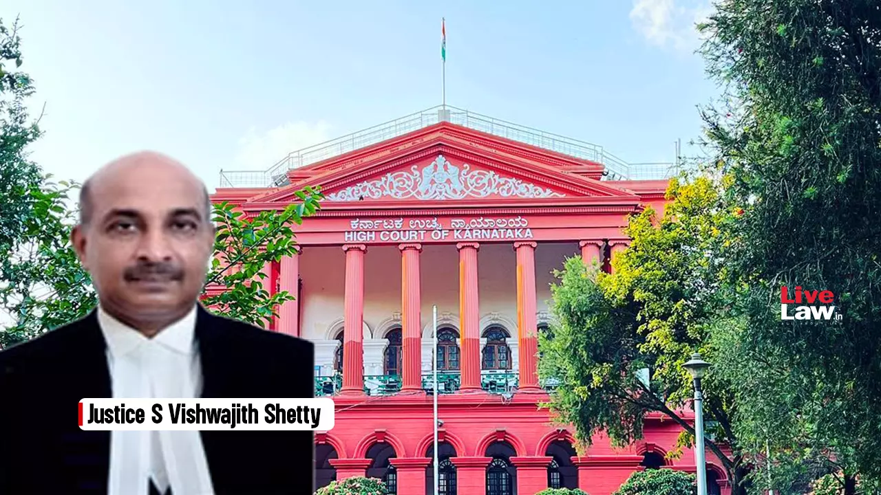 Justice S Vishwajith Shetty, karnataka High Court