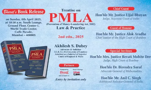 Book Launch: Treatise On PMLA Law & Practice (2nd Edition) Authored By Akhilesh S. Dubey, Advocate & Solicitor [6th April]