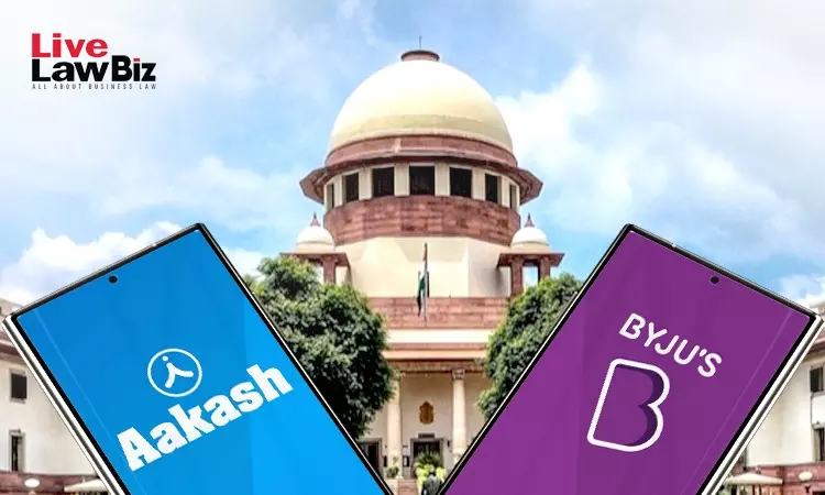 Aakash Undertakes Before Supreme Court To Secure Byjus Parents 25.75% Stake In Aakash Pending Rights Issue Dispute Aakash Undertakes Before Supreme Court To Secure Byjus Parents 25.75% Stake In Aakash Pending Rights Issue Dispute