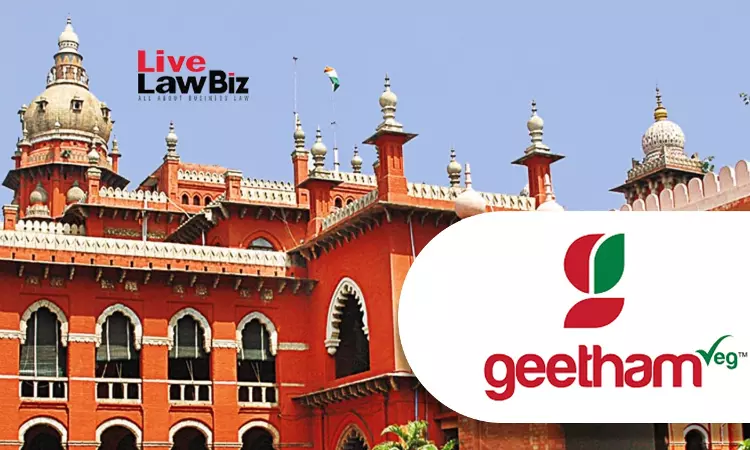 Madras High Court Finds Geetham Restaurants Passed Off As Sangeetha For 17 Months, No Trademark Infringement Madras High Court Finds Geetham Restaurants Passed Off As Sangeetha For 17 Months, No Trademark Infringement