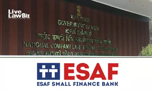 NCLT Kochi Allows First Motion In ESAF Financial Holdings Scheme To Meet RBI Shareholding Limits