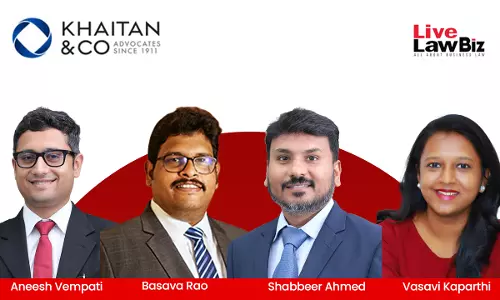 Khaitan & Co Establishes Its Hyderabad Presence With 4 New Leaders Khaitan & Co Establishes Its Hyderabad Presence With 4 New Leaders