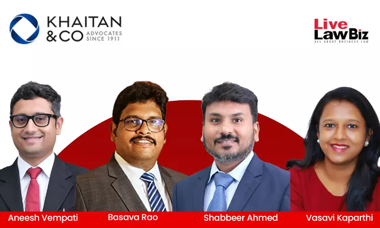 Khaitan & Co Establishes Its Hyderabad Presence With 4 New Leaders Khaitan & Co Establishes Its Hyderabad Presence With 4 New Leaders