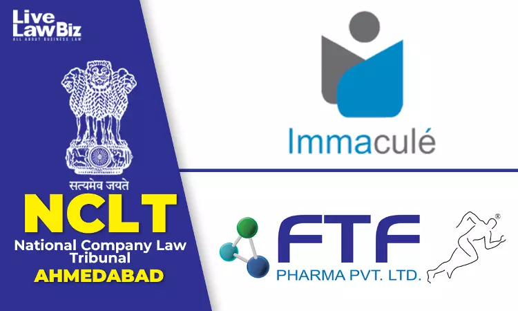 NCLT Ahmedabad Admits Immacule Lifesciences Insolvency Plea Against FTF Pharma Over ₹2.18 Cr. Debt NCLT Ahmedabad Admits Immacule Lifesciences Insolvency Plea Against FTF Pharma Over ₹2.18 Cr. Debt